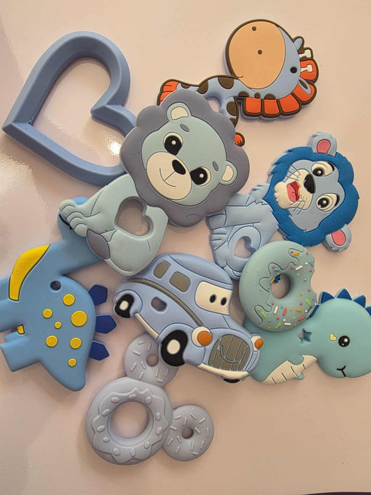 Teething clips
