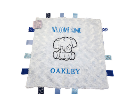 Baby keepsake blanket